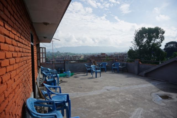 Empty outside terrace at Bhaktapur Nepal